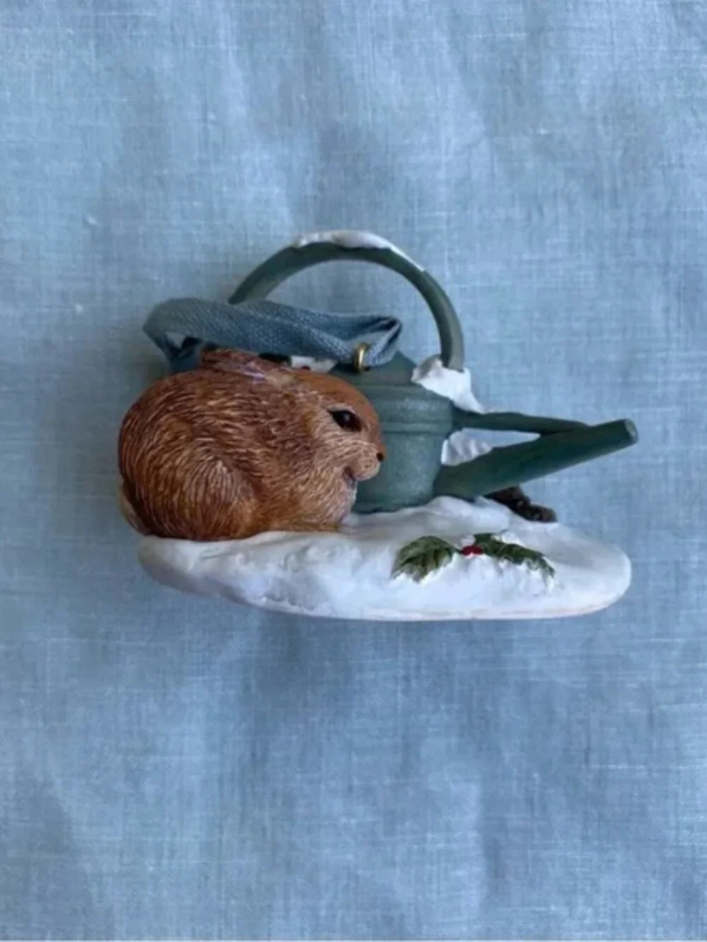 Hallmark 2000 Marjolein Bastin Snowy Garden rabbit Nature's Sketchbook ornament